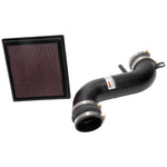 K&N 69-8622TTK Typhoon air intake system with black powdercoated aluminum tube and red high-flow air filter