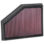 K&N 33-3134 High-Flow oiled cotton replacement air filter for BMW X3 and X4
