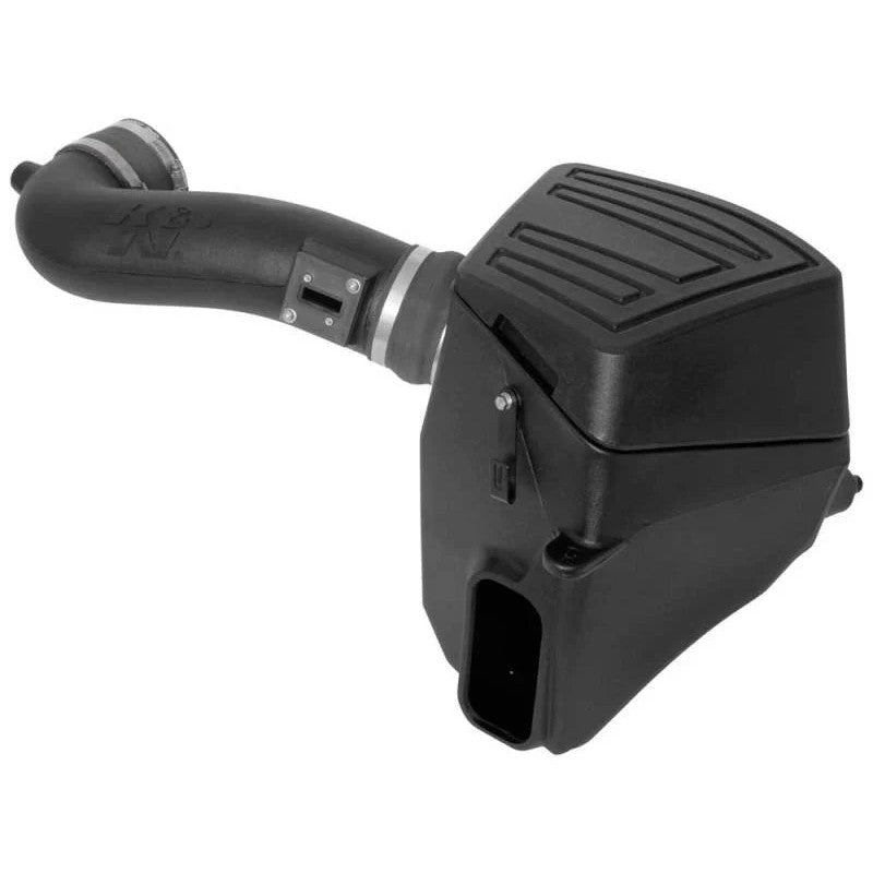 K&N 63-3109 AirCharger performance intake system with HDPE intake tube and enclosed air box for GM 6.2L engines.
