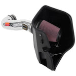 K&N performance air intake system with a mandrel-bent aluminum tube and conical oiled cotton air filter