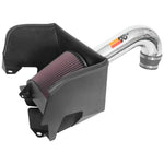 K&N 77 Series high-flow intake kit with mandrel-bent aluminum tube and red oiled cotton filter for Ram 1500 5.7L