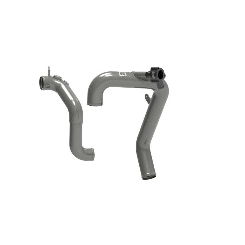 K&N 77-1005KC gunmetal gray powder-coated aluminum intercooler charge pipe for 2021-2024 Ford Bronco 2.3L