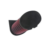 K&N E-0638 drop-in replacement air filter featuring pleated red oiled cotton media for Mercedes-Benz AMG models.