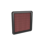 K&N 33-5120 replacement air filter with red pleated oiled cotton media and black flexible frame.
