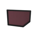 K&N 33-5125 high-flow replacement air filter with red oiled cotton media for 2022-2026 Jeep and Ram models.
