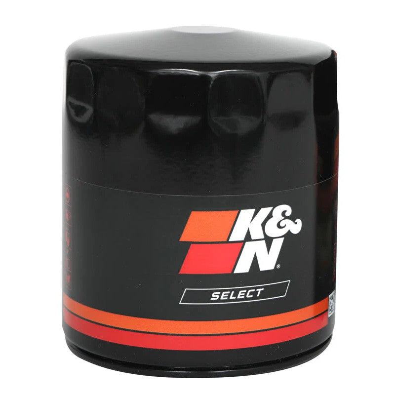 K&N SO-1002 Select white fluted spin-on oil filter for 2.3L and 1.5L engines