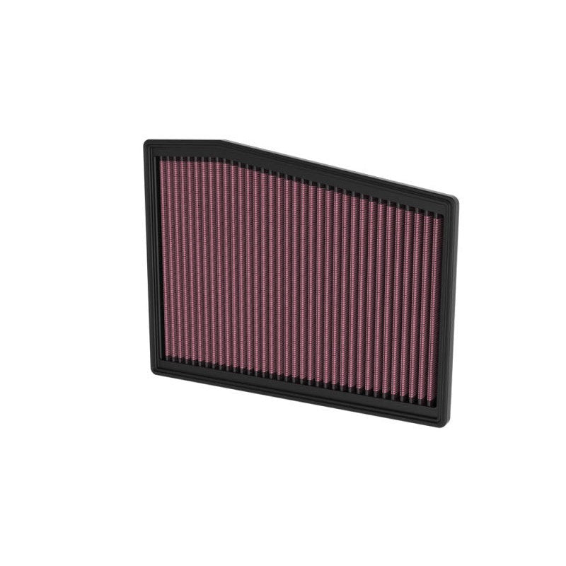 K&N 33-5128 high-flow washable oiled cotton replacement air filter for 2022-2026 Cadillac CT5 V Blackwing.