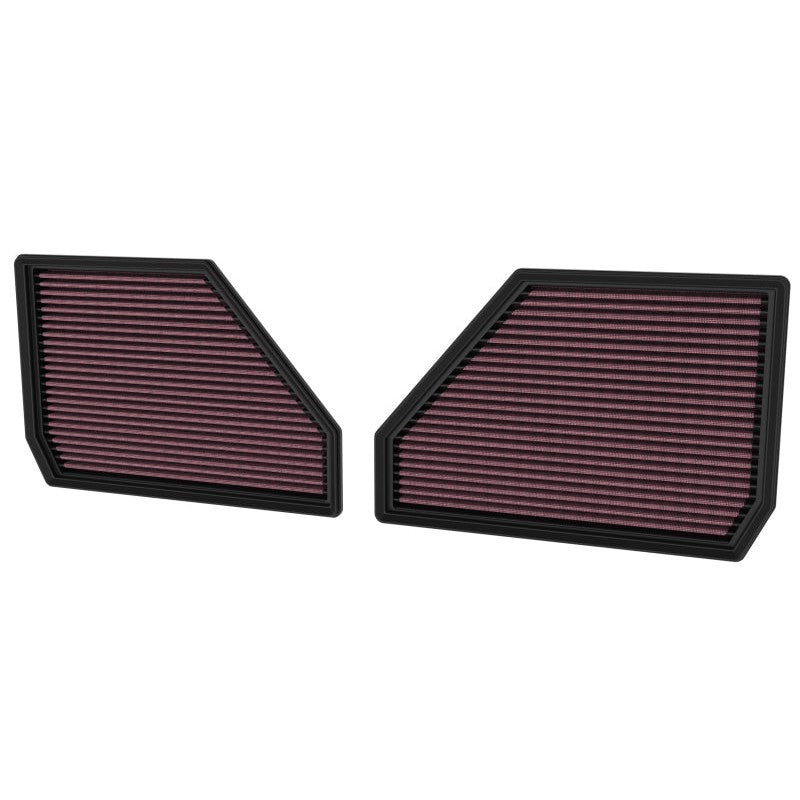 K&N 33-5144 High-Flow oiled cotton replacement air filter for 4.4L BMW engines.