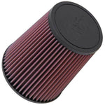 K&N RF-1015 round tapered universal air filter featuring a 6-inch base diameter and 4.5-inch top diameter
