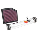 K&N 69 Series Typhoon polished aluminum air intake tube and high-flow filter kit for Lexus 3.5L.