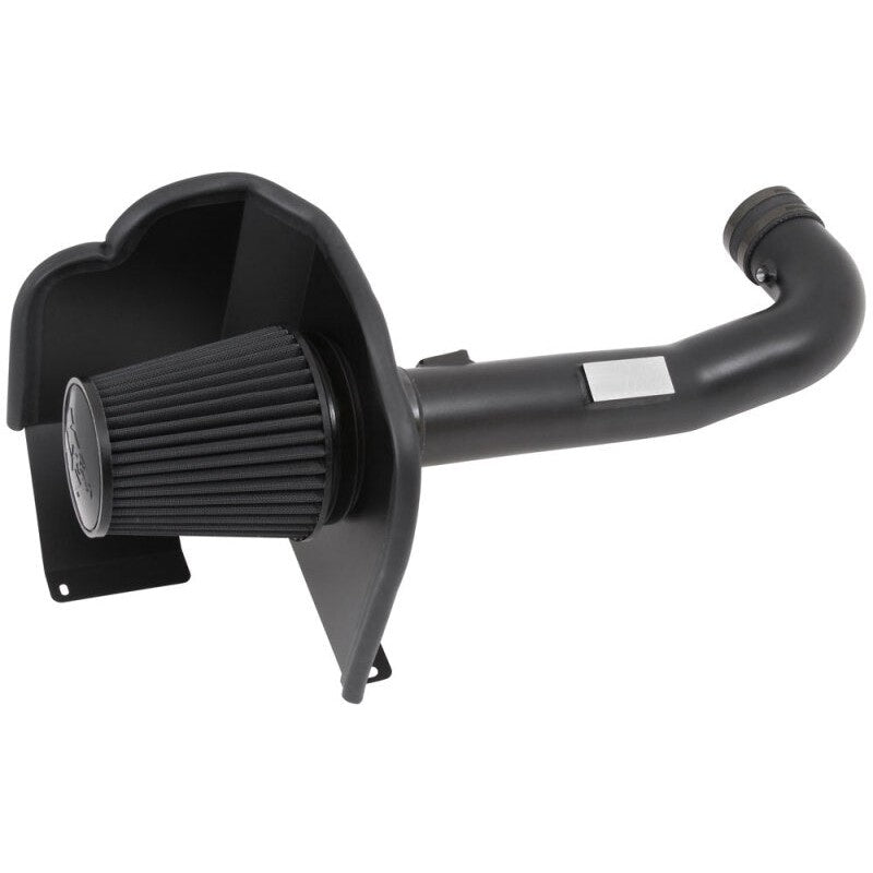 K&N 71 Series performance air intake kit featuring a black intake tube, heat shield, and conical Dryflow air filter