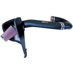 K&N 57-1507 performance air intake with black HDPE tube and red oiled cotton filter for 1994-2002 Dodge Ram V10