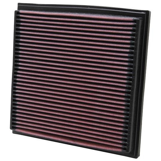 K&N 33-2733 high-flow oiled cotton drop-in air filter for 1995-1998 BMW 3-series and Z3 engines.