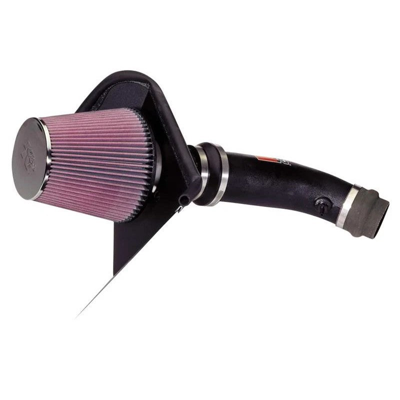 K&N 57-9013 performance intake kit with HDPE tube, conical filter, and heat shield for 1995-1998 Toyota V6 engines.