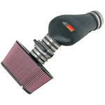 K&N 57 Series performance intake system with black HDPE tube and red oiled cotton filter for 1997-2000 Corvette.