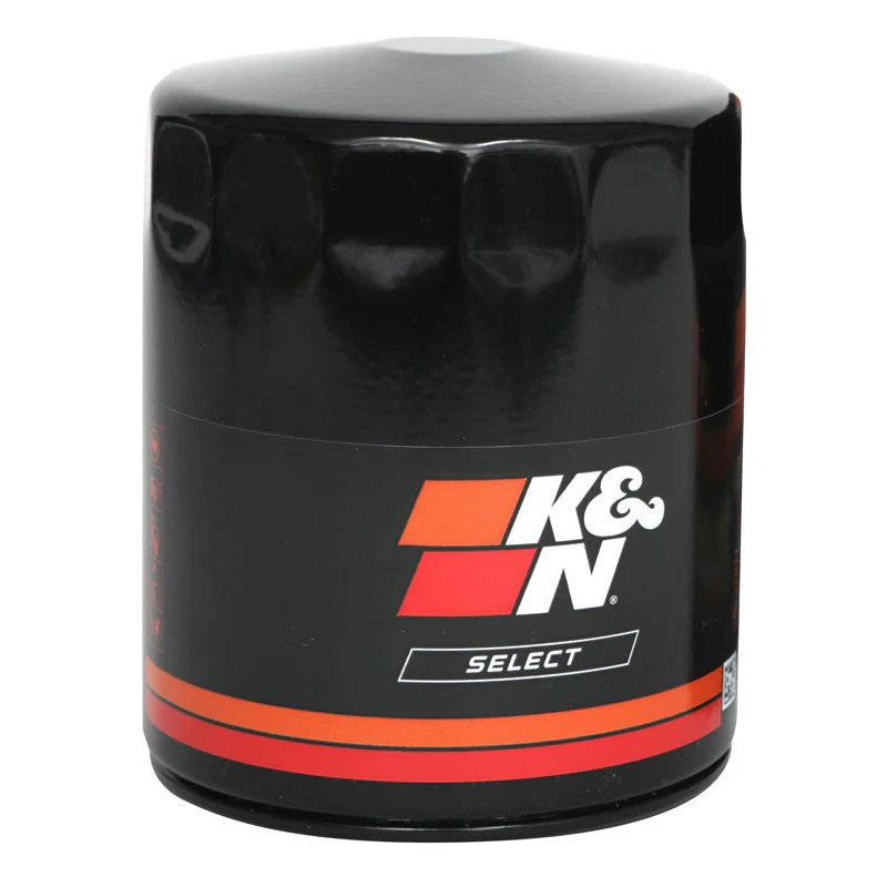 K&N SO-3001 Select white spin-on oil filter with fluted canister design