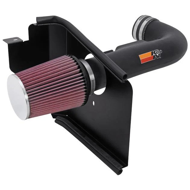 K&N 57 Series FIPK air intake kit with black HDPE tube and red oiled cotton filter for 1998-2000 Lexus GS400