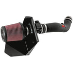K&N 57-2533 performance intake system featuring black HDPE tube, oiled cotton air filter, and custom heat shield.
