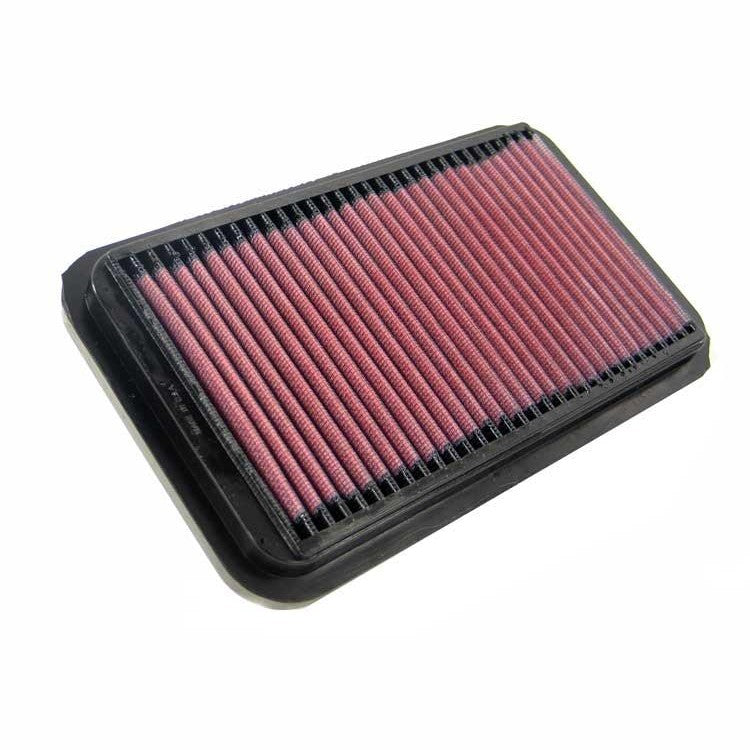 K&N 33-2826 replacement high-flow air filter with oiled cotton media and a black polyurethane sealing frame.