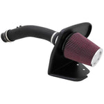K&N performance intake system with black HDPE tube and conical oiled cotton filter for 1999-2004 Ford 5.4L V8 engines.