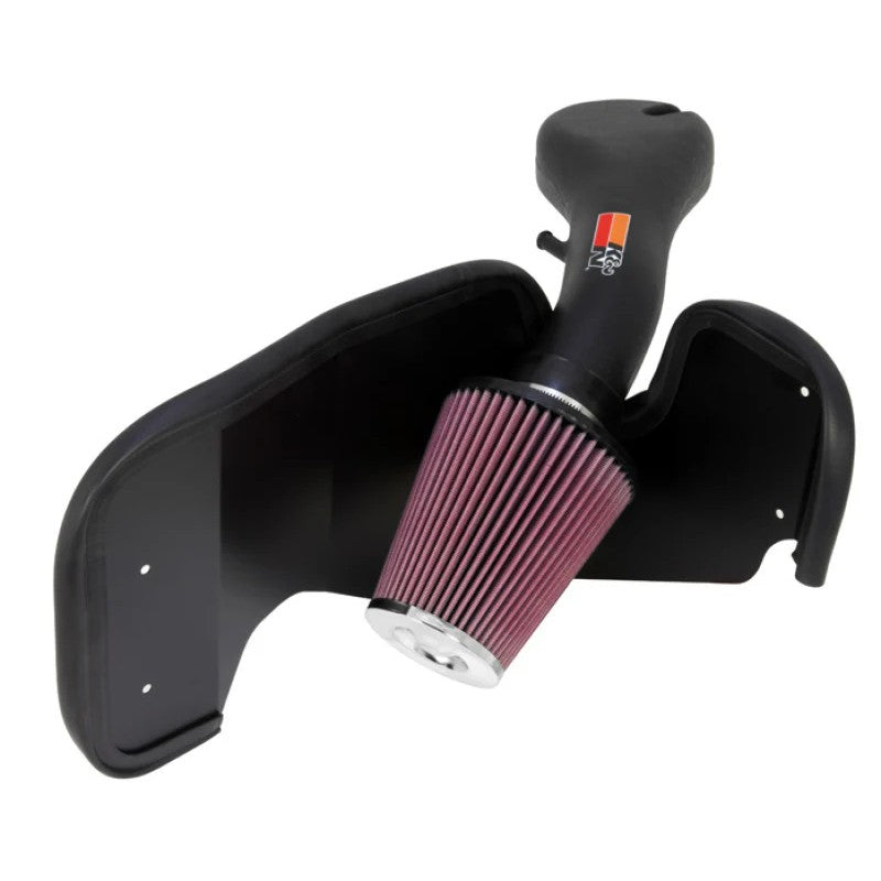 K&N 57-1526 Performance Intake Kit with black HDPE tube and red oiled cotton filter for 1999-2004 Jeep Grand Cherokee 4.0L