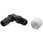 K&N 85-1120 white plastic 90-degree air filter vent kit with 0.50 inch flange, gasket, and mounting hardware.