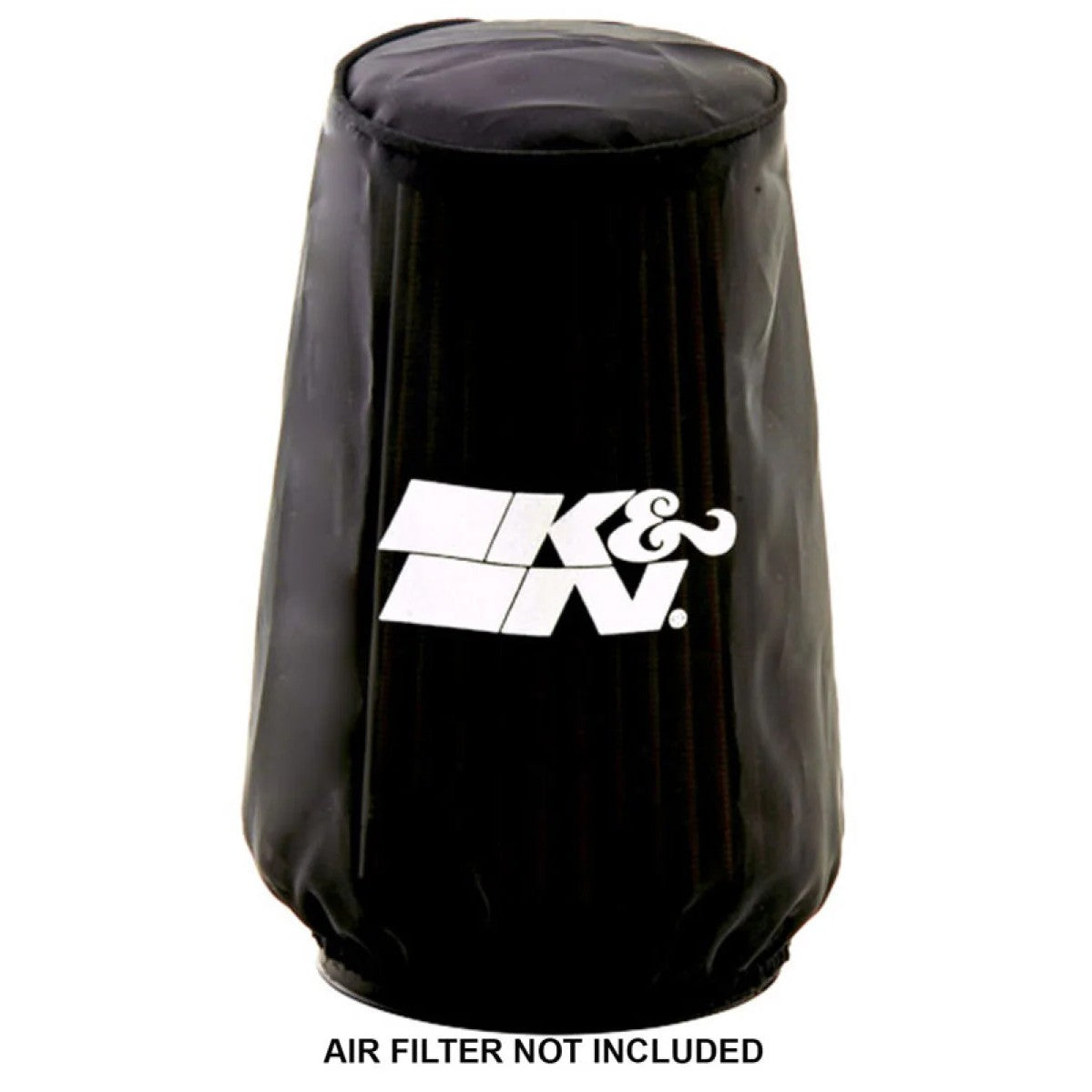 Black K&N RU-3130DK Drycharger air filter wrap made of silicone-treated polyester.
