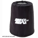 Black K&N Drycharger silicone-treated polyester mesh wrap for air filters and flame arrestors.