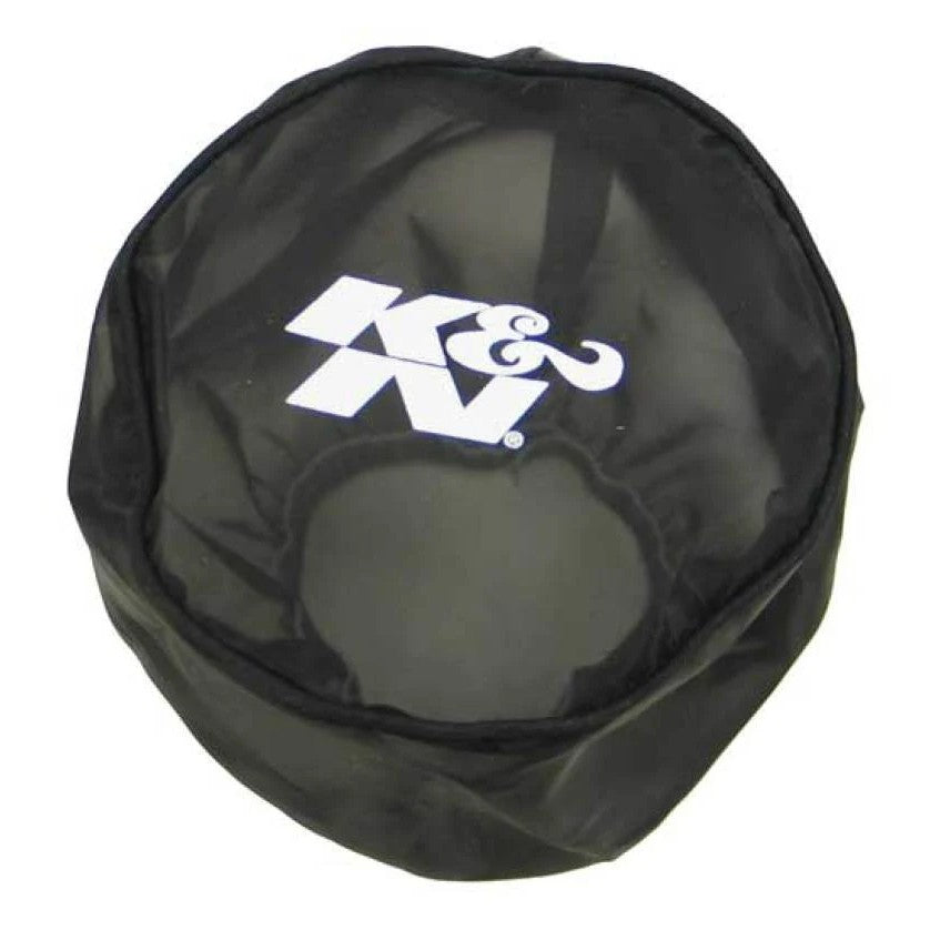 Black K&N Drycharger RX-4990DK water-repellent polyester pre-filter wrap for high-flow air filters.