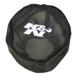 Black K&N Drycharger RX-4990DK water-repellent polyester pre-filter wrap for high-flow air filters.