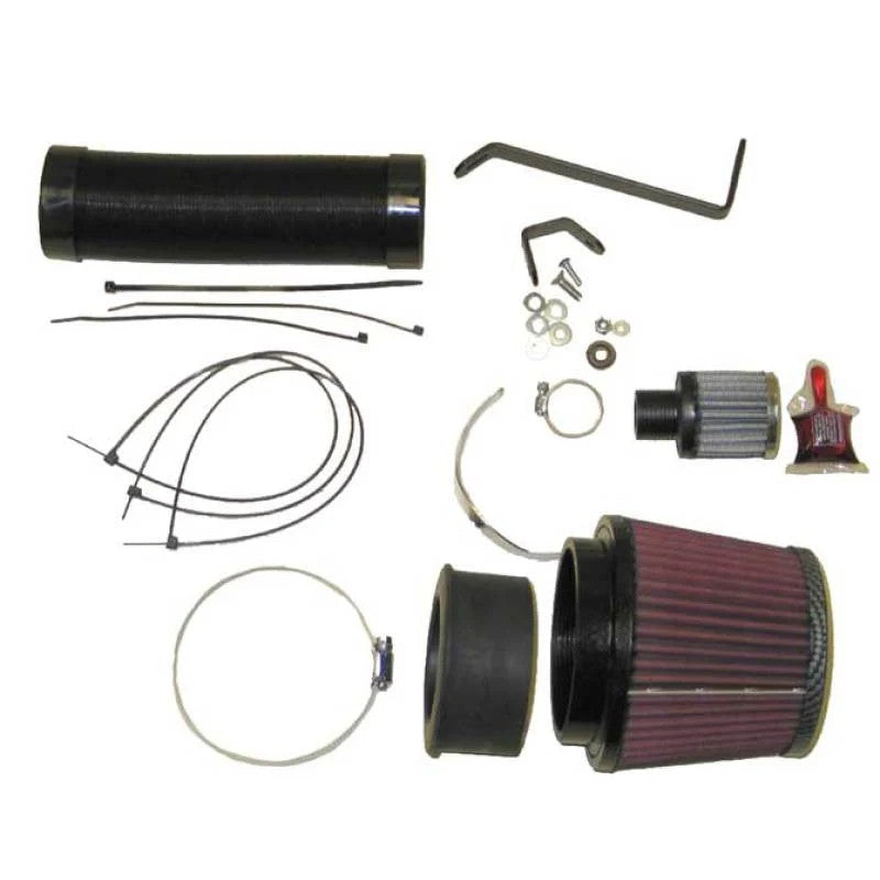 K&N 57i Series performance air intake kit with high-flow filter and adapters for 2000-2004 Audi A4 1.8L.