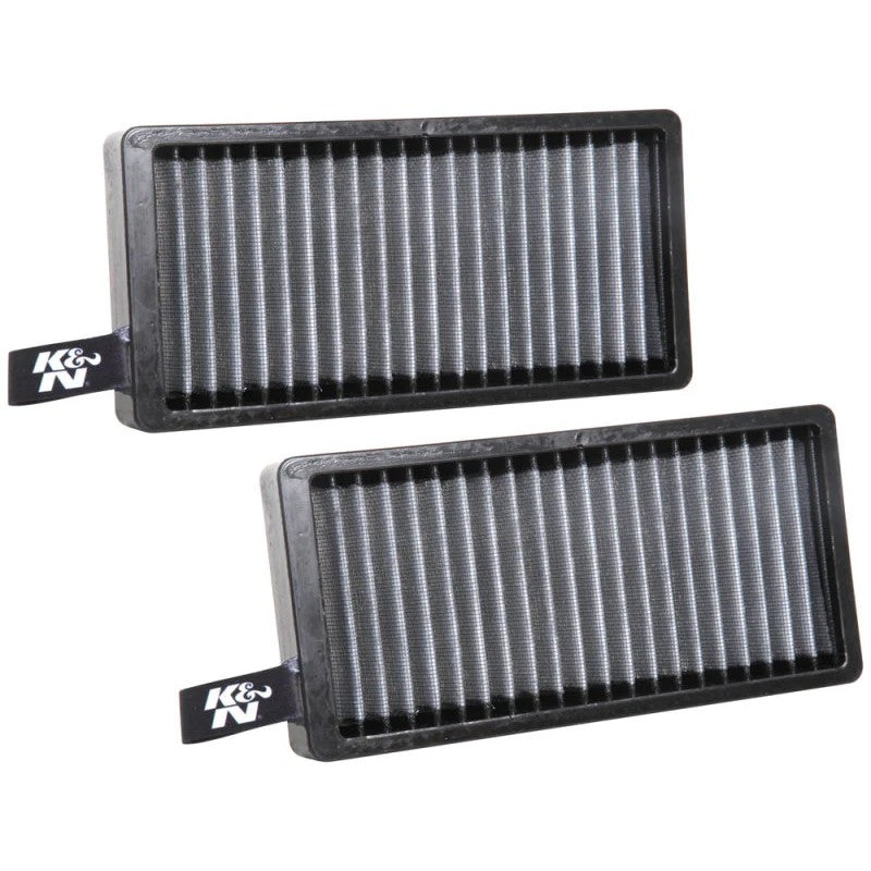 K&N VF2060 washable synthetic cabin air filters in a two-pack for BMW and Mini vehicles.