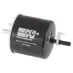 K&N PF-2200 performance fuel filter featuring a high-strength carbon steel housing and 3 inch outer diameter.