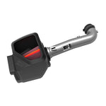 K&N NextGen silver aluminum intake tube with red conical oiled air filter and black heat-shield air box.
