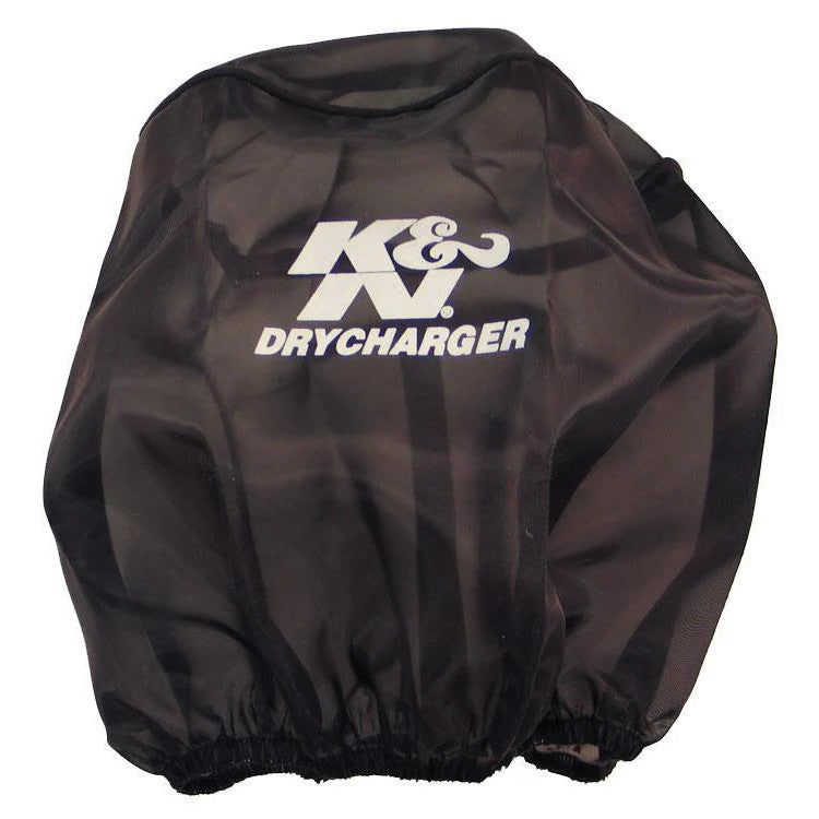 Black K&N Drycharger silicone-treated polyester water repellent air filter wrap RC-5139DK