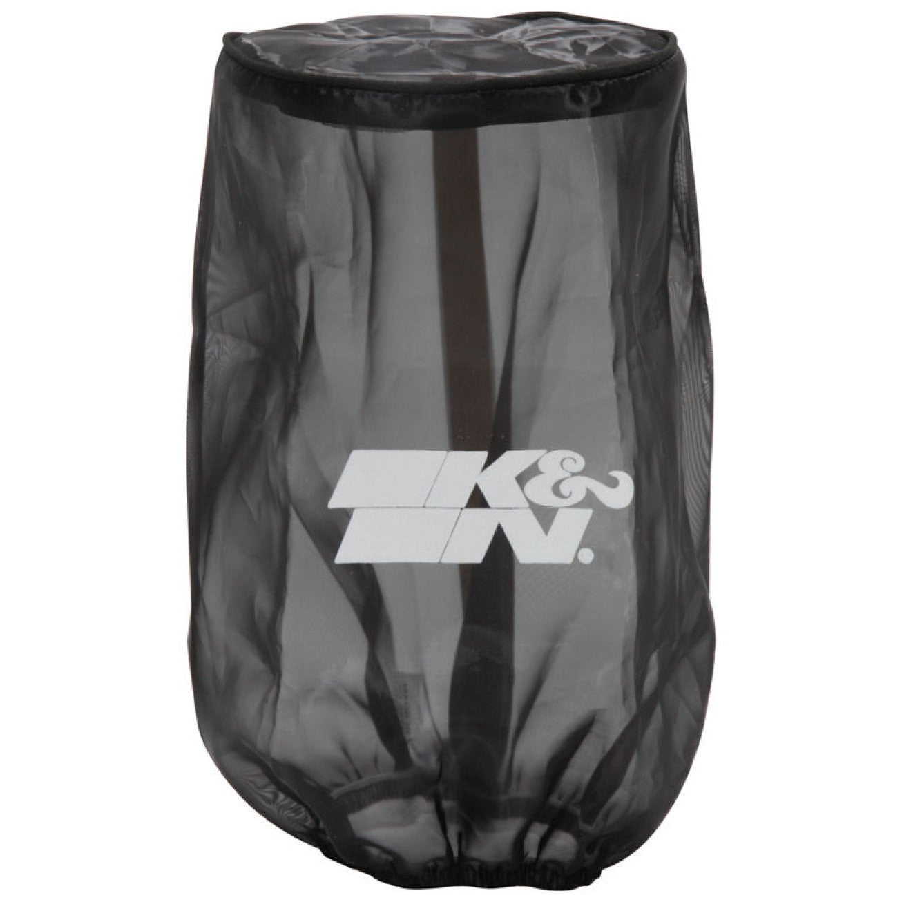 Black K&N Drycharger silicone-treated polyester air filter wrap RU-2815DK.