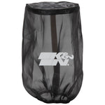 Black K&N Drycharger silicone-treated polyester air filter wrap RU-2815DK.