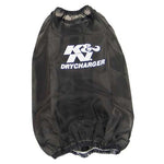 Black K&N Drycharger round tapered air filter wrap RC-3690DK