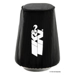 Black K&N Drycharger silicone-treated polyester air filter wrap RC-3680DK for water protection.
