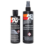 K&N 99-5050BK Recharger Kit with 12oz Power Kleen pump spray cleaner and 8oz black squeeze oil bottle.