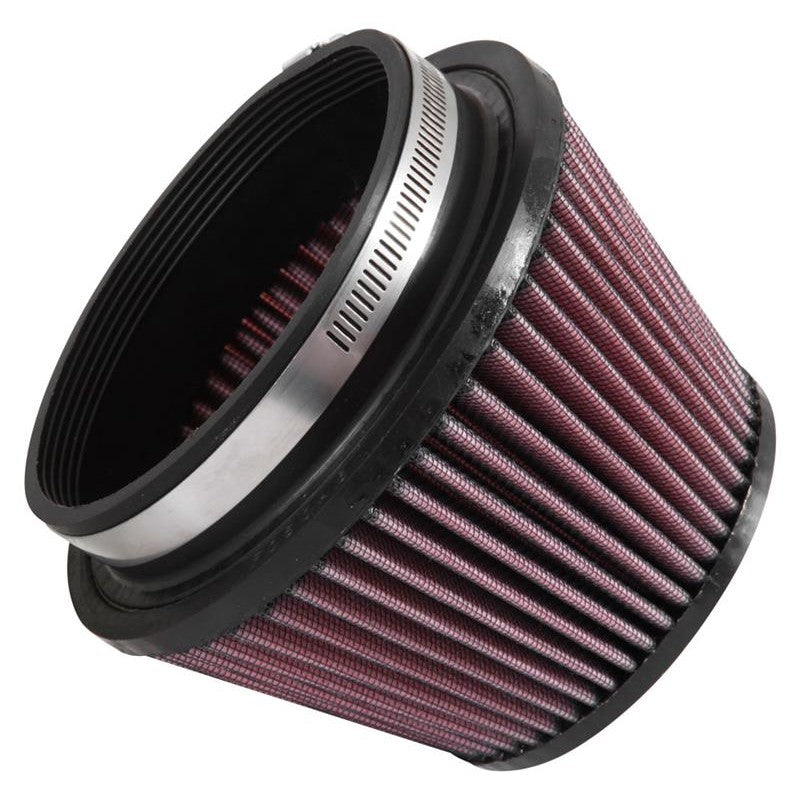 K&N RU-5163XD Universal X-Stream clamp-on air filter with 5 inch flange and red pleated media