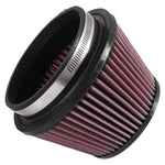 K&N RU-5163XD Universal X-Stream clamp-on air filter with 5 inch flange and red pleated media