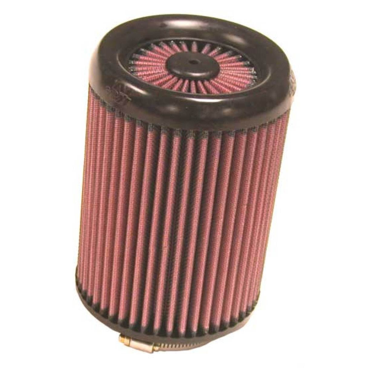 K&N RX-2820 X-Stream clamp-on air filter with 3 inch flange and red pleated cotton media.