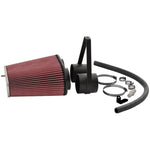 K&N 63-1014 AirCharger performance intake system with chrome-topped high-flow air filter for 1996-1997 Ford trucks.