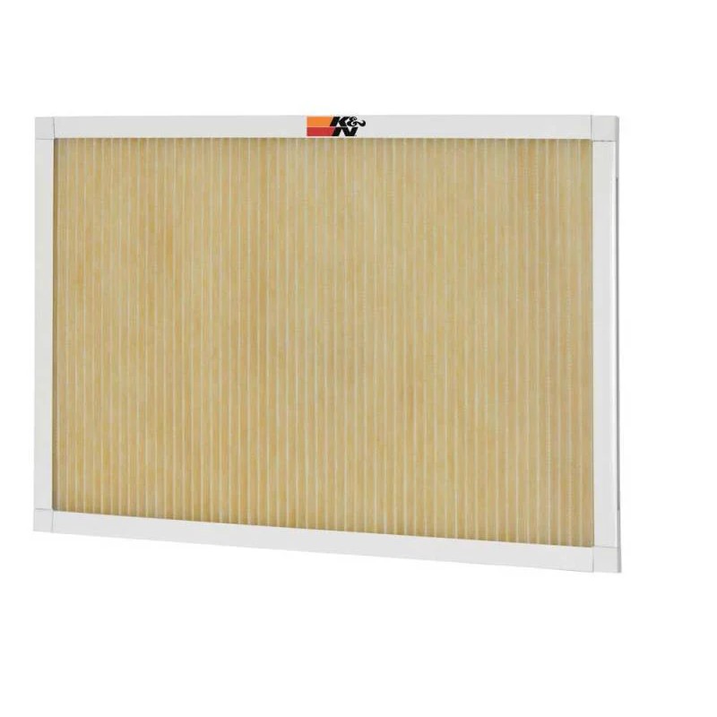 K&N HVC-12025 washable MERV 11 HVAC air filter with pleated synthetic media, 20x25x1 dimensions.