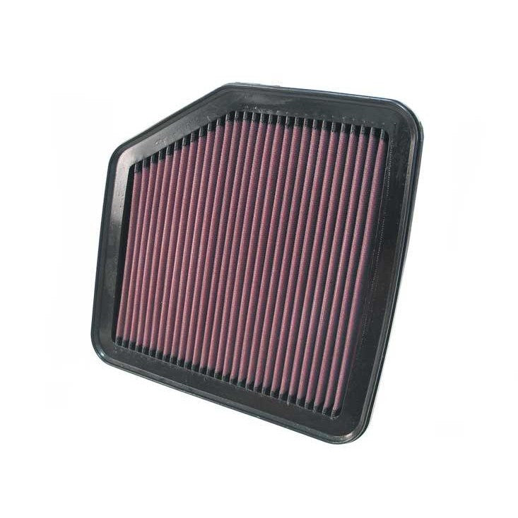 K&N 33-2345 red oiled cotton high-flow drop-in air filter for Lexus engines