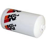 K&N HP-6001 performance oil filter with welded 1-inch hex nut for easy removal.