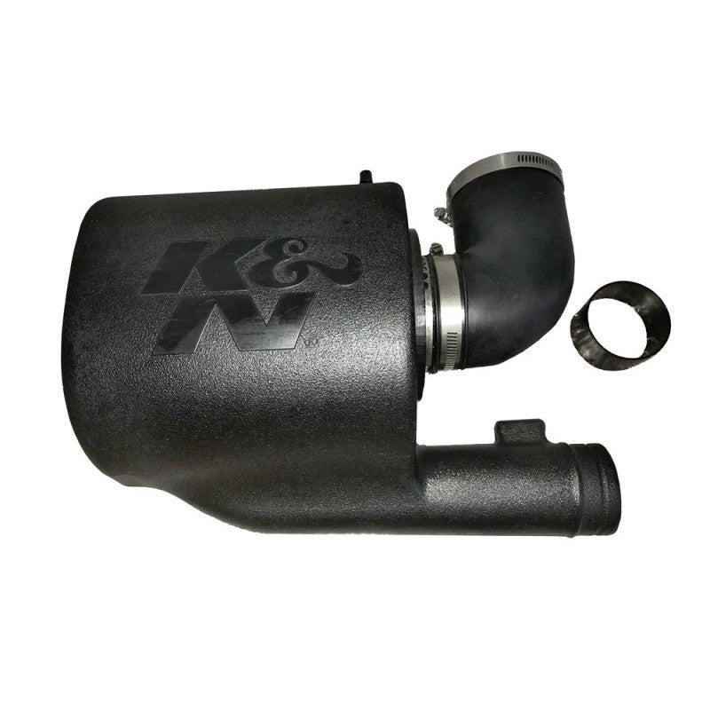 K&N 57S-9506 performance airbox intake kit with enclosed housing and high-flow reusable air filter.