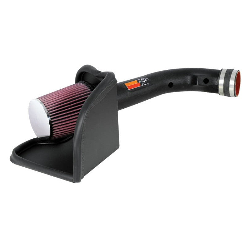 K&N 57 Series FIPK cold air intake with black HDPE tube and red oiled cotton filter for 1999-2000 Honda Civic