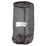 K&N PL-1014-1DK Black Round Drycharger air filter wrap for Polaris RZR XP 1000 and Turbo models.